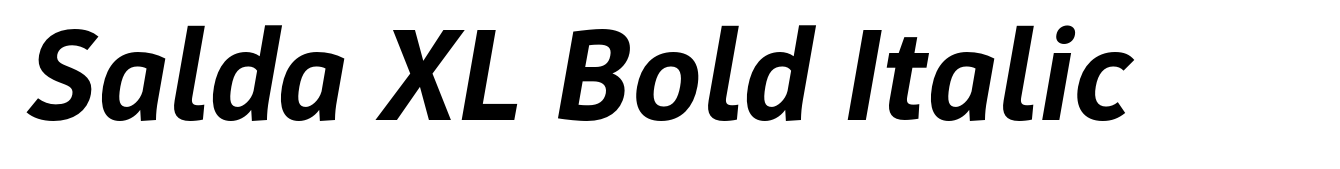 Salda XL Bold Italic